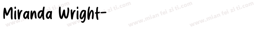 Miranda Wright字体转换